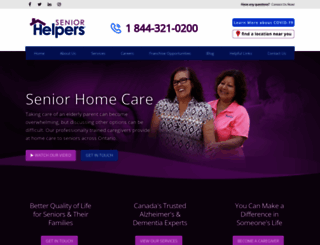 seniorhelpers.ca screenshot