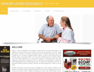 seniorlivingelegance.com screenshot