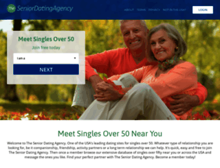 seniorsdatingagency.com screenshot