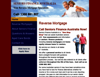 seniorsfinanceaustralia.com.au screenshot