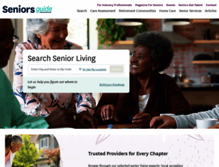 seniorsguide.com screenshot