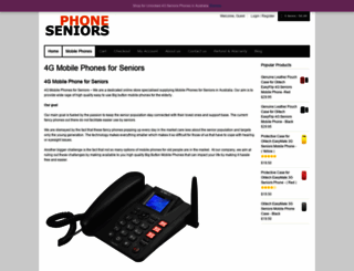 seniorsphone.com.au screenshot