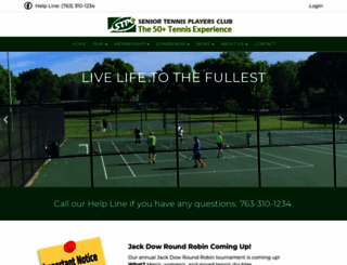 seniortennismn.org screenshot