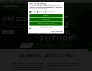 sennebogen.com screenshot