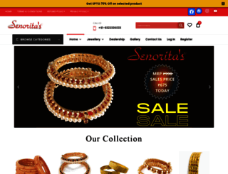 senoritajewellery.com screenshot