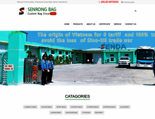 senrongbags.com screenshot