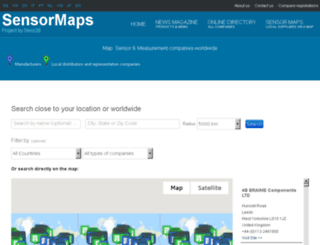 sens2b-sensormap.com screenshot