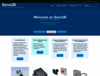 sens2b-sensors.com screenshot