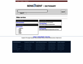 sensagent.com screenshot