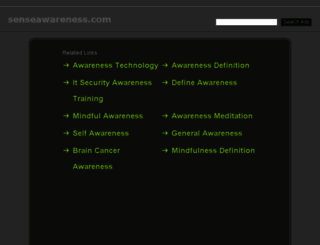 senseawareness.com screenshot