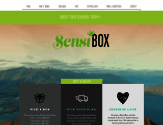 sensi-box.com screenshot