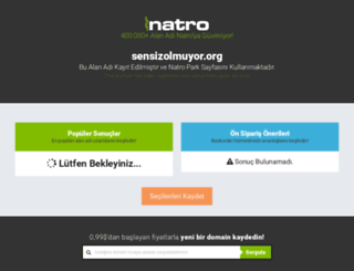 sensizolmuyor.org screenshot