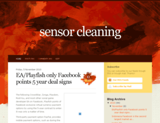 sensor-cleaning.blogspot.com screenshot