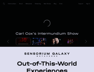 sensoriumgalaxy.com screenshot