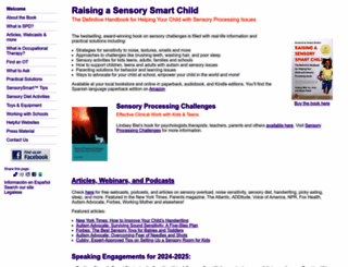 sensorysmarts.com screenshot