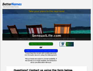 sensuallife.com screenshot