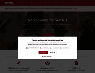 sensus.se screenshot