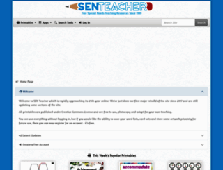 senteacher.org screenshot