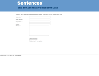 sentences.com screenshot