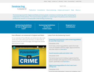 sentencingcouncil.judiciary.gov.uk screenshot