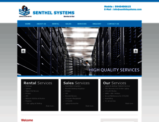 senthilsystems.com screenshot