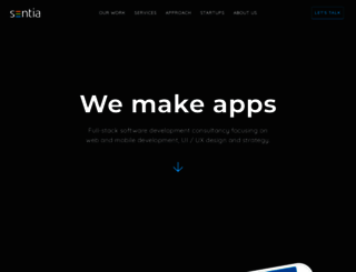 sentia.com.au screenshot