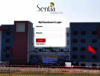 sentia.myclassboard.com screenshot