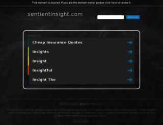 sentientinsight.com screenshot