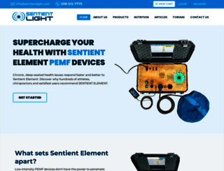 sentientlight.com screenshot