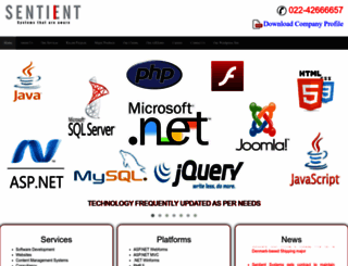 sentientsystems.net screenshot