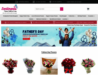 sentimentsflowers.com screenshot