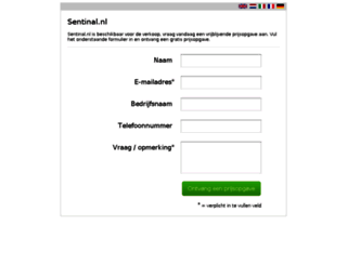 sentinal.nl screenshot