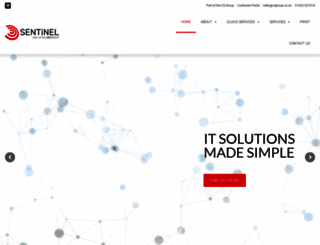 sentinel-data.com screenshot