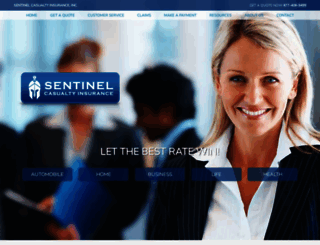 sentinelcasualty.com screenshot