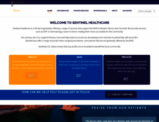 sentinelhealthcare.co.uk screenshot