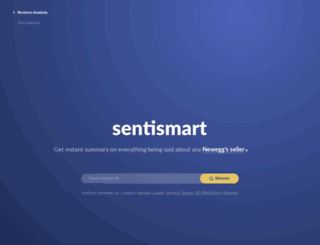 sentismart.indatalabs.com screenshot