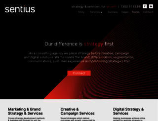 sentius.com.au screenshot