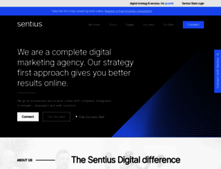 sentiusdigital.com screenshot