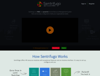 sentrifugo.com screenshot