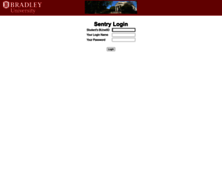 sentry.bradley.edu screenshot
