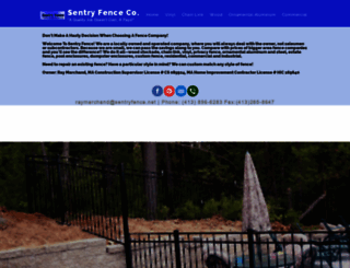 sentryfence.net screenshot