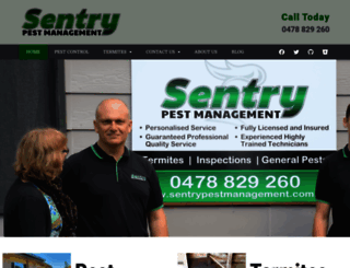 sentrypestmanagement.com.au screenshot