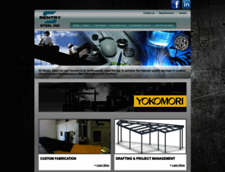 sentrysteelinc.com screenshot