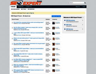 seoexpertforum.com screenshot