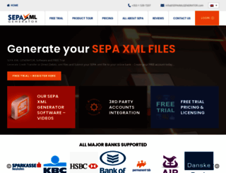 sepaxmlgenerator.com screenshot