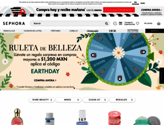 sephora.com.mx screenshot