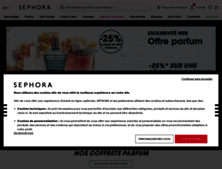 sephora.fr screenshot
