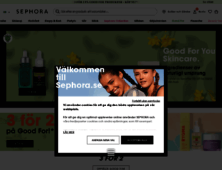 sephora.se screenshot