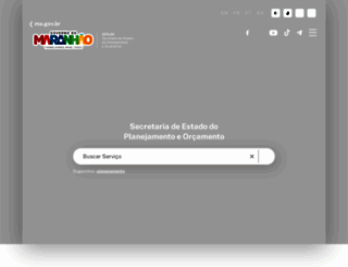 seplan.ma.gov.br screenshot