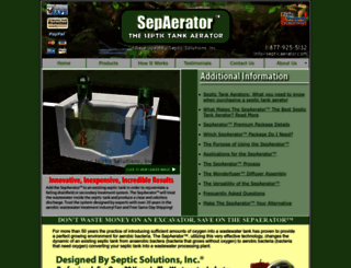 septicaerator.com screenshot